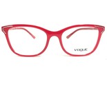 Vogue Brille Rahmen VO5214 2621 Leuchtend Rot Cat Eye Gold Linien Voll 5... - $73.33