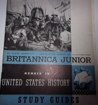 Vintage Britannica Jr #13 United States History Study Guide &amp; Copy Pages... - $3.99