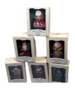 Lot of 6 Hallmark Santas from Around the World Christmas Ornaments Boxed - £109.63 GBP