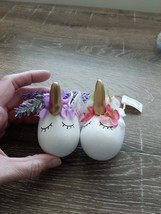 (2) Easter Egg Unicorn Egg Decoration - £11.35 GBP