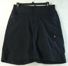 Lululemon Shorts Womens Size 30 Black Floral Butterfly On Back Pockets Pull On - £16.74 GBP