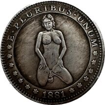 Medalla de fantasía E Pluribus Unum 1881 con niña - $18.55 CAD