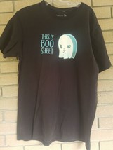 Funny &quot;This is Boo Sheet&quot; - Ghost - Comedy Black T-Shirt - Size: XL - £13.69 GBP
