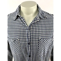Ralph Lauren Denim &amp; Supply Mens Blue Gingham Check Cotton Gauze Shirt Size XL - £29.76 GBP
