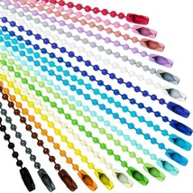 10 Ball Key Chains Mixed Keychain Making DIY 2.4mm 4.72&quot; Bead Chains Lot... - $6.03