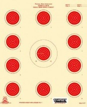 A-17 NRA Official 50 Foot small bore rifle target, (red) (100 count) Tag... - £21.80 GBP