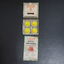 Singer Stitch Patterns for Automatic ZigZagger Boxed Cams Set No 4 Yello... - £70.73 GBP