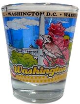 Washington, DC  Wrap Around Montage Shot Glass - $9.99