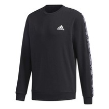 adidas Men&#39;s Essentials Tape Sweatshirt GD5448 Black/White Size Medium - $28.65