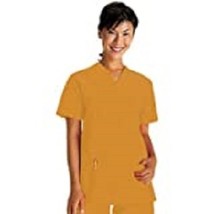 White Swan Fundamentals Unisex Scrub Top NEW Golden Ginger Extra Small o... - £15.97 GBP