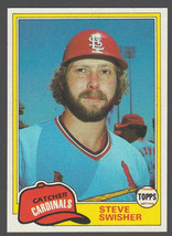 St Louis Cardinals Steve Swisher 1981 Topps Baseball Card 541 nr mt - $0.50