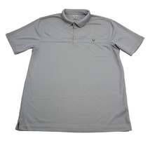 Callaway Shirt Mens XL Gray Polo Golf Stretch Opti-Dri Short Sleeve Casual - $17.80