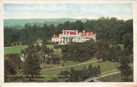 Home of Mr. M.S. Hershey PA Dauphin County Pennsylvania Antique Postcard... - $4.94