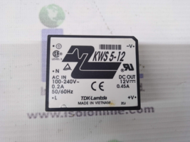 TDK-Lambda KWS5-12 Encapsulated Embedded Switch Mode Power Supply 913M30 - £25.24 GBP
