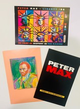 COLLECTION OF POSTCARDS AND BROCHURES BY PETER MAX  - $114.08