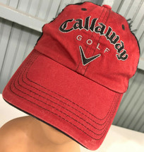 Callaway Golf Red Adjustable Mesh Baseball Cap Hat - £12.14 GBP