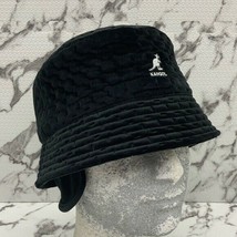 Kangol Black Dash Quilted Bin w/Ear Flaps Bucket Hat - £99.91 GBP