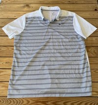 Nike Dri Fit Men’s Short Sleeve Polo Shirt Size XL White T11 - £12.38 GBP