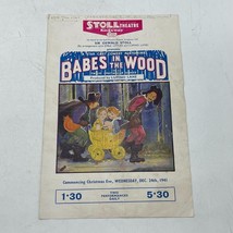 Playbill Theater Program Stoll Theatre Babes In The Wood - $11.08