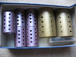 7 Hard Plastic Cosmetology Wet Hair Rollers 1960s  Super Large 2 1/2&quot; Ha... - $9.99