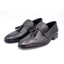 The Modica Black Leather Tassel Loafer Final Sale! image 2