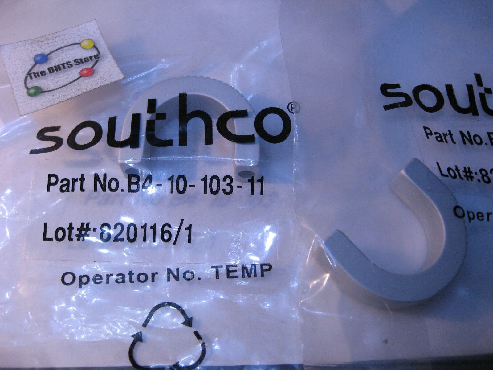 Primary image for Aluminum Equipment Handles Southco B4-10-103-11 Silver 1-RU Chassis - NOS Qty 2