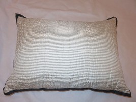 Vera Wang French Paisley Silk Stripe Decorative Pillow Nwt - $57.55