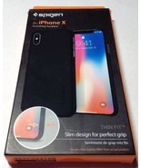 Spigen Thin Fit Case for Apple iPhone X with Coated Non Slip Matte Surfa... - £7.72 GBP