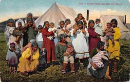 Eskimo Inuit Native Alaskan Mothers Babies Alaska 1910c postcard - £4.97 GBP