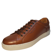 Kenneth Cole New York Men's Liam Tennis-Style Leather Sneakers Cognac Brown 9.5M - $94.80