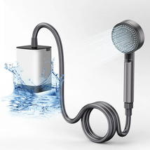 Portable Camping Shower, Outdoor Portable Shower Pump Rechargeable for Camping, - £42.31 GBP