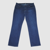 APT. 9 Modern Women&#39;s Size 12 Mid-Rise Straight Leg 5-Pocket Blue Denim Jeans - £13.48 GBP