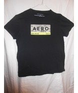 Vintage Aeropostale T Shirt XL Black Aero USA/87 - $146.87 MXN