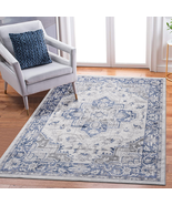 Blue/Grey Area Rug: 8x10 Stain-Resistant Rug - $3,083.93 MXN