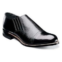 00067-001 Stacy Adams Shoes Madison Black Leather Cap toe slip on Leather Black image 12