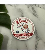 McDonalds Vintage Metal Fridge Magnet Round Speedee Coast to Coast - $14.84