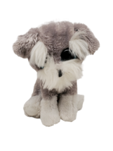 Ty Beanie Boo Whiskers Schnauser Dog Glitter Eyes Plush Animal 2015 6.5&quot; - £8.25 GBP