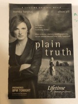 Plain Truth Vintage Tv Guide Print Ad Advertisement Mariska Hargitay Tpa28 - $5.93