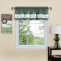 Elites Live, Love, Laugh Inspire Woven Window Valances, Choice Colors 58... - £14.06 GBP+