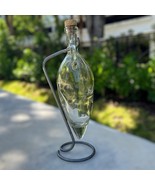 Vintage (1970s) Shonfeld&#39;s torpedo-shaped glass bottle/Decanter With Met... - $80.69 CAD