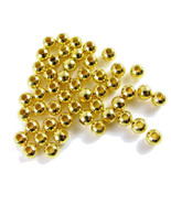 3mm Gold Plated Smooth Round Beads (500) U.S. Seller Get Em Quick! - $127.58 MXN