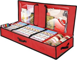 BALEINE 40&quot; Christmas Wrapping Paper Storage Organizer with Flexible Par... - $19.75