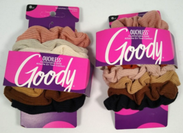 Goody Women&#39;s Hair Ouchless Scrunchies 01800 Lot of 2 - 16 Scrunchies total - £12.78 GBP