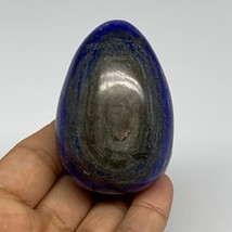 200g, 2.5&quot;x1.7&quot;, Natural Lapis Lazuli Egg Polished @Afghanistan, B33321 - £54.91 GBP