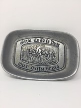 Vintage Give Us This Day Our Daily Bread&quot; Serving Tray, Plate - $19.95