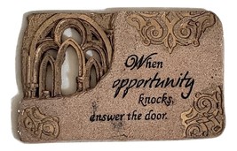 Wall plaque when opportunity knocks, answer the door - £7.95 GBP