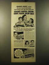 1950 Colgate Ribbon Dental Cream Ad - Reports the same research  - £14.65 GBP
