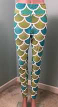 Ambrie Curvy Mermaid Scales Leggings Inspired by Little Mermaid Fits Sz 12-18 - £9.66 GBP