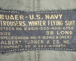USN US Navy WEP trousers 38 Long; (38 X 31) Albert Turner circa 1960s; m... - $85.00