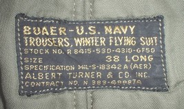 USN US Navy WEP trousers 38 Long; (38 X 31) Albert Turner circa 1960s; m... - £66.49 GBP